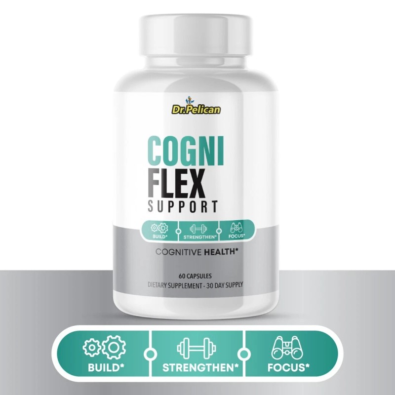 Pelican Vitamins Cogni Flex Support- Brain Support- 5 Bottles- 300