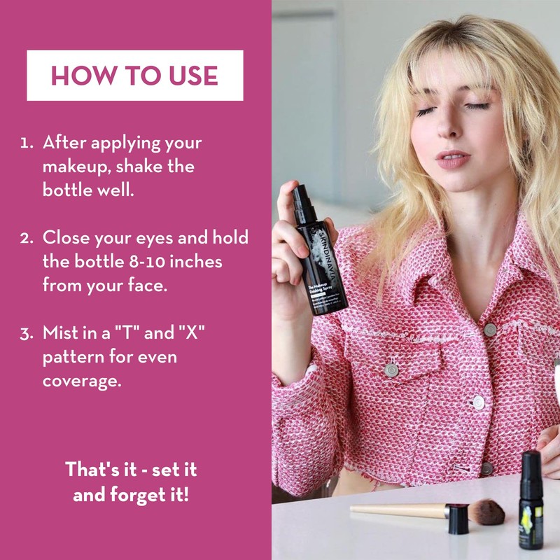 Skindinavia The Makeup Finishing Spray, Oil Control Makeup Setting Spray,