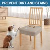 Smiry Waterproof Seat Covers for Dining Room Chairs Set of