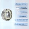 ACROPIX 6201ZZ Deep Groove Ball Bearings P6 12x32x10mm Lubricated Bearings