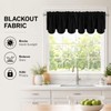 Aquazolax Kitchen Valances for Windows Readymade Blackout Window Scalloped Valance
