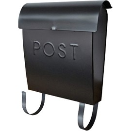 NACH Mailboxes for Outside Wall Mount, 12 x 11.2 x 4.5 inch, Black Mailbox, Waterproof Mailbox with Outdoor Newspaper Holder - The Euro Mailbox