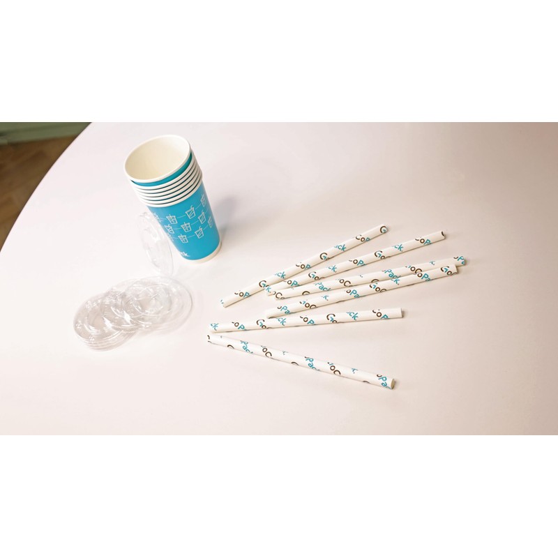 GoCoPack Paper Smoothie Cup Set: Pack of 30-12oz (340ml) Paper