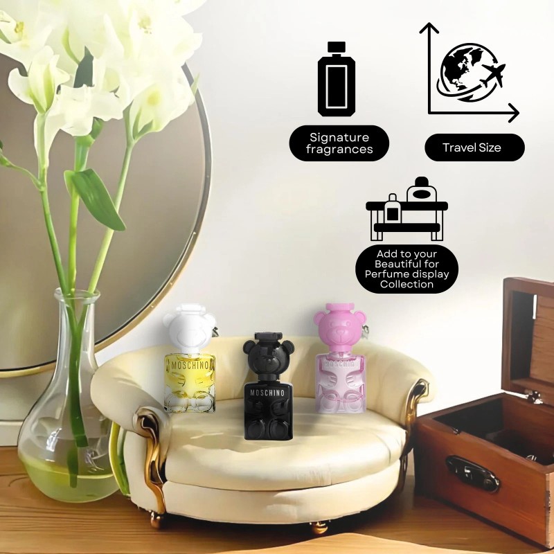 Moschino Toy Miniature Perfume | Gift Set 3 Pc Collection