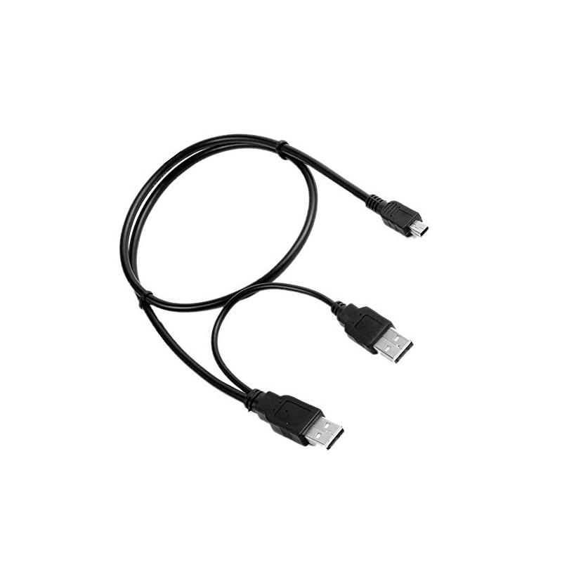 USB Charger+Data SYNC Y Cable Cord Replacement for Hitachi 2.5"