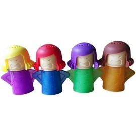 Angry Mama Microwave Oven Steam Cleaner, High Temperature Steam Cleaning Tool, Just Add Vinegar and Water, Easily Removes Odors and Crud in Minutes (Random Color, 1 Pack)