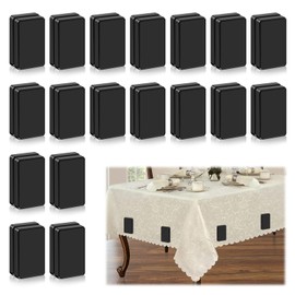36pcs Outdoor Curtain Weights, Waterproof Magnetic Curtain Weights, Heavy Drapery Weights Bottom, Weighted Magnets for Heavy Wind, Shower Curtain, Garden Flag, Tablecloth (Black)