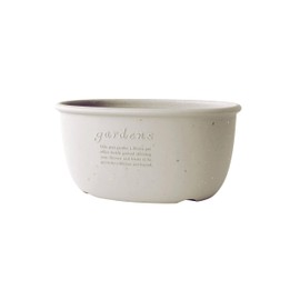 Yawata Kasei 245933 Eco Planter Oval 320 (5.4 L) White Papier Hachiman Gardens Papier, Made in Japan