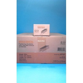 Unicatch 20 Boxes C08 1/2" Long 22 Gauge 3/8" Crown Upholstery Staple 10,000 Box 7 / 71
