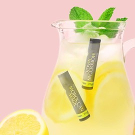 Moroccan Magic Organic Lemon Thyme Lip Balm 3 Pack | Made with Natural Cold Pressed Argan and Essential Oils Lip Balm | Smooth Application | Non-Toxic, Cruelty Free