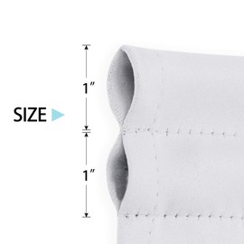 Deconovo Thermal Insulated - Room Darkening Door Curtain Panels for French Door, 25x40 in, Light Silver Grey, 1 Panel