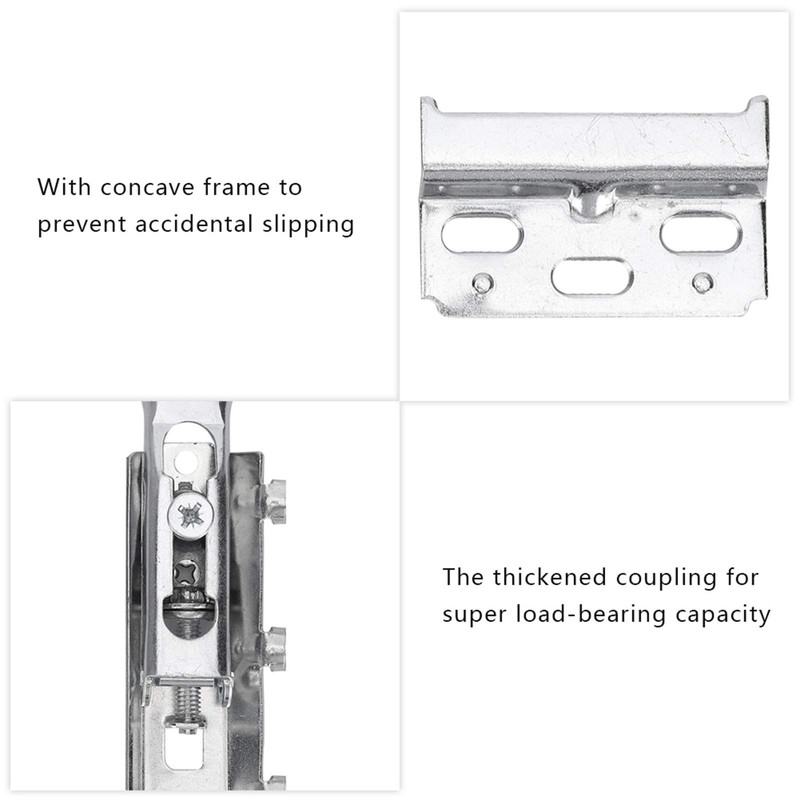 Pack of 2 Concealed Kitchen Cabinet Hangers, Universal Wall Mount