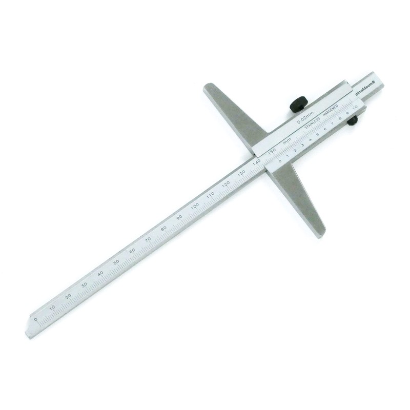 PIMALDAUM® Depth Caliper 0-150 mm Depth Gauge with 100 mm