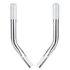 Mellbree 2Pcs Wheelchair Brake Extenders, 5 Inch, Silver, Curved Metal