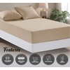 funky gadgets king size Deep fitted sheets Beige 100% egyptian