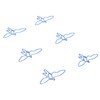 100pcs Blue Birds Paper Clips Creatively Cute Plated Metal Bookmark