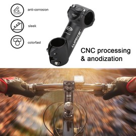 Potencia De La Bici BMX,Postes de Manubrio Bicicleta MTB Ciclismo Tallo Bike Handlebar Stem Riser 45 Degree Ajustable Aleación Aluimio 31.8 90MM Bicicleta Tube Stem Mountain Bicicleta Riser Extender