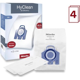 Compatible With Miele Hoover Bags 4 Pack with 2 Filters - Superior Filtration, Minimal Dust Loss, Miele GN Vacuum Bags for Classic C1, Complete C1 C2 C3, S227 S240, S270, S400, S600, S800, S2, S5, S8