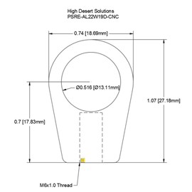 High Desert Solutions Polaris Dump Bed Strut Rod End Replacement Parts (Check Fitment Below) (6mm (Qty 1))