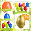 3.5” Unfilled Easter Eggs, Empty Plastic Eggs Fillable with Candy,