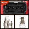 A-Premium Ignition Coil Pack and Iridium Spark Plugs Compatible with