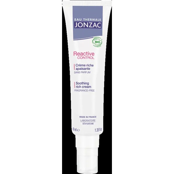 Eau Thermale JONZAC Réactive Control Soothing Rich Cream, 40 ml