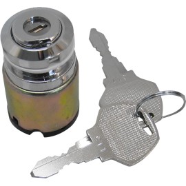 HardDrive Flat Key Ignition Switch Chrome for Harley Davidson FXR Super Glide