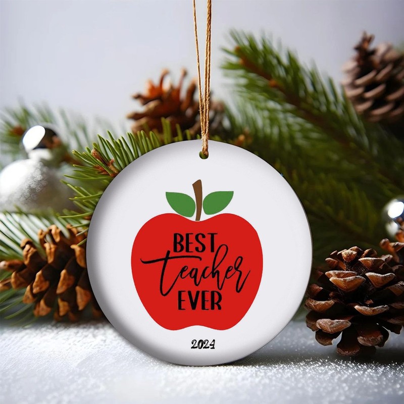 Best Teacher Ever, Teacher Ornament Gift, Teacher Gift, Gift for