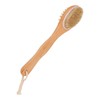Wood Bath Brush Long Handle Soft Bristle Deep Cleansing Relieve