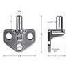 Insaga 304 Stainless Steel Gate Hinges Heavy Duty, Non-Welded Gate