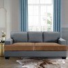H.VERSAILTEX Stretch Velvet 2 Piece T Cushion Sofa Slipcovers -