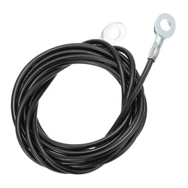 PATIKIL Pulley Cable, Adjustable Fitness Cable Pulley System Replacement Thick 4mm Heavy Gym Cable Pulley Attachment for Home Cable, Black (C-4m)