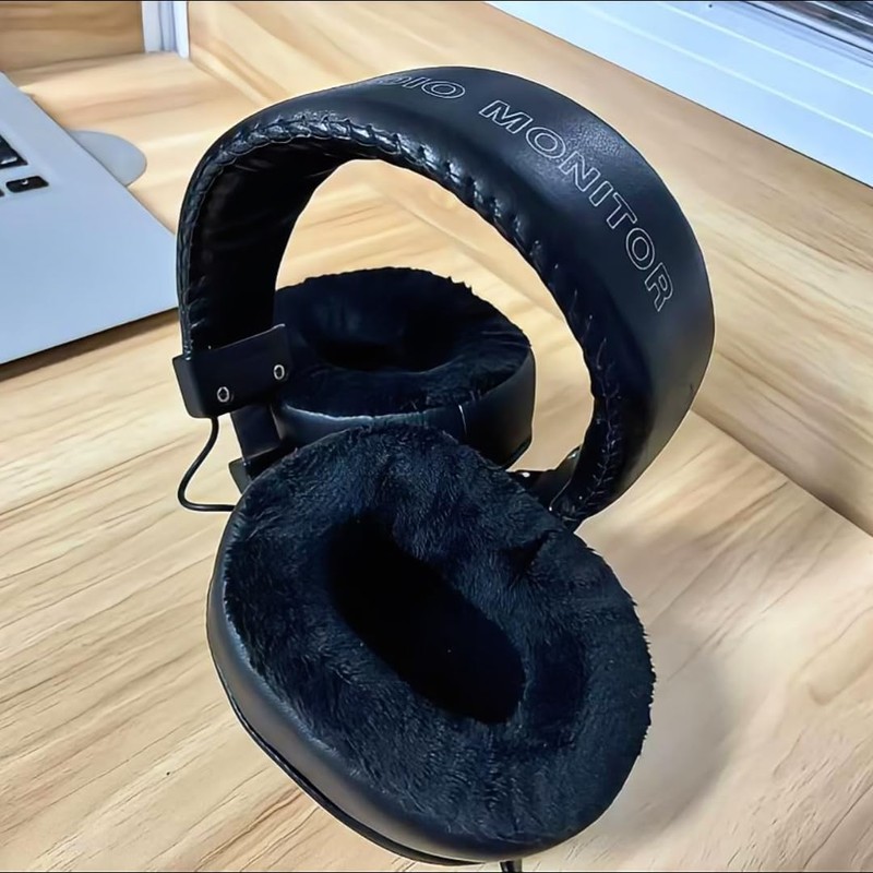 XRHTONG Soft Cloth Ear Pads Compatible with Sony MDR-7506 MDR-V6