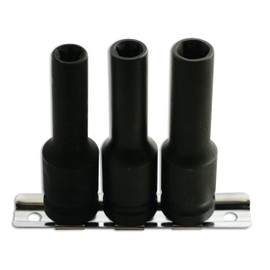 Laser 4873 Impact Star Socket Set 1/2"D 3pc