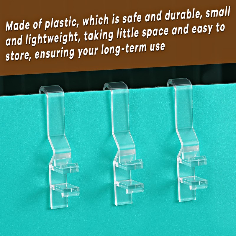 Hidden Valance Clips Clear Plastic Valance Clips for Horizontal Blind