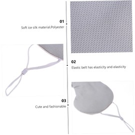 COLLBATH Silk Eye Mask for Sleeping Adjustable Comfortable Eye Mask for Men and Women Dual Sided Design with Cooling Grey and Warm Blocks Light for Deep Sleep present Option