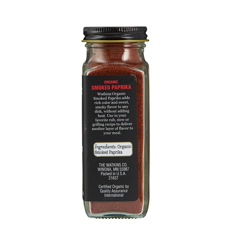 Watkins Gourmet Organic Spice Jar, Smoked Paprika, 2.4 oz. Bottle,