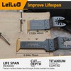 LEILUO 50 Pcs Multitool Blade for Wood Nails Drywall Titanium