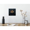 Wall Clock Metal 20 x 20 cm Black Gold Wall