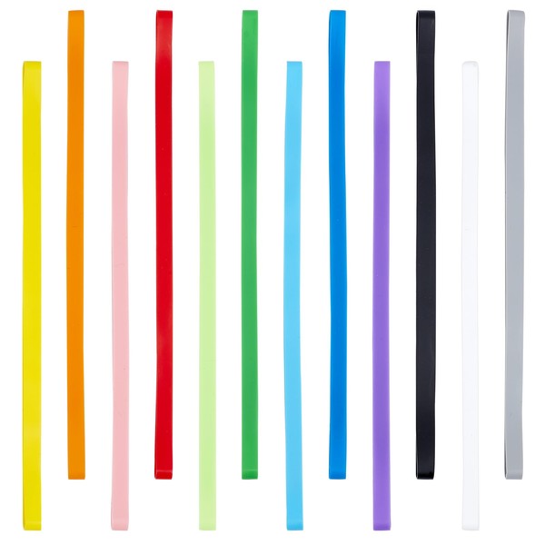 GORGECRAFT 12 Colors Silicone Towel Bands for Beach Chairs Colorful