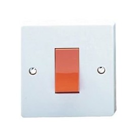 1G 45A Cooker Switch White BPSCA 4016