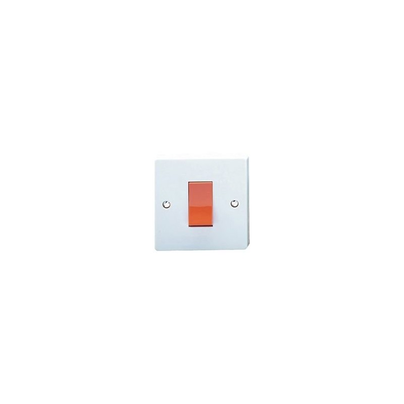 1G 45A Cooker Switch White BPSCA 4016
