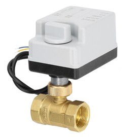 Motorized Ball Valve Electrical 2 Way Normally Closed Manual Automatic DN20 DC12V~24V