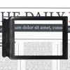 Wanmu 3X Full Page Magnifying Glass for Reading, Lightweight Rectangular