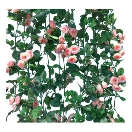 Liven Home & Decor Guia Enredadera Rosa Artificial Flor De Seda Decoracion Boda