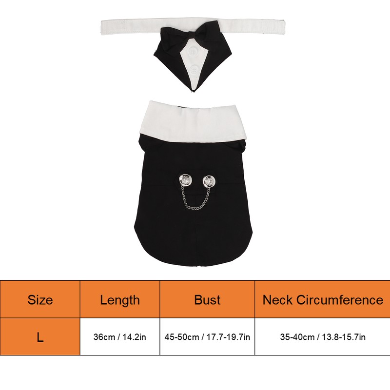 Dog Suit Soft Breathable Fashionable Bow Tie Puppy Costume for
