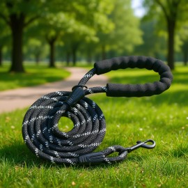 Premium Heavy Duty 6 Ft Reflective Nylon Dog Leash With Padded Handle For Medium To Large DogsDefault: Default