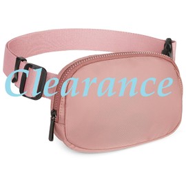 YALUXE Nylon Fanny Packs for Women Men Belt Bag Bum Bag Waist Bag Chest Bag Hip Pack with 29"-44" Adjustable Strap, 8 x 5.5 x 2 inches