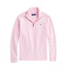 vineyard vines Men's Saltwater Quarter-Zip Pullover Sweater, Pink Cloud Solid,