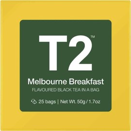 T2 Melbourne Breakfast Black Tea Bags 25 pack